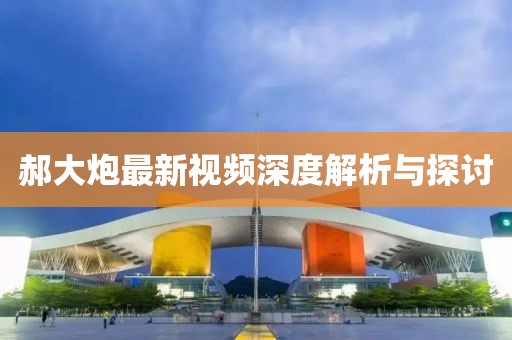 郝大炮最新视频深度解析与探讨