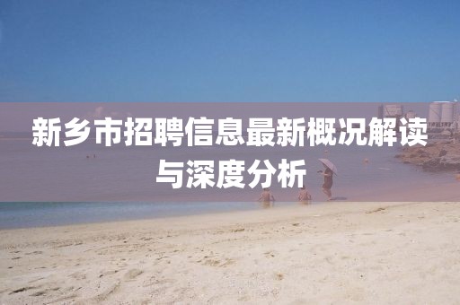 新乡市招聘信息最新概况解读与深度分析
