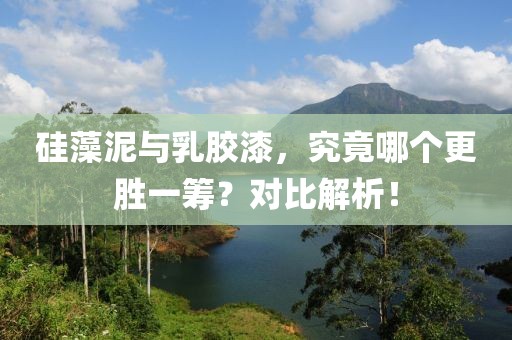 硅藻泥与乳胶漆，究竟哪个更胜一筹？对比解析！