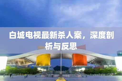 白城电视最新杀人案，深度剖析与反思