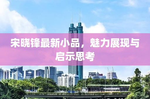 宋晓锋最新小品，魅力展现与启示思考